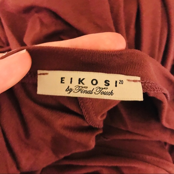 Maxi rust T-shirt dress - Picture 4 of 4